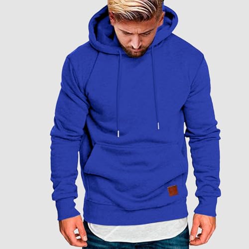 Hoodies Men Streetwear Y2k Long Sleeve Pullover Sweatshirts Trendy 2025 Solid Color Oversized Hoodie with Pocket2