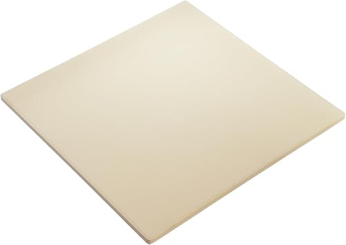 Pizza Stone, Cordierite Baking Stone for Oven, Pizza Oven and BBQ [Max Temperature 800 C, Square, 33 x 33 x 1cm]