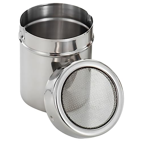 LABRIMP Draga De Polvo De Acero Inoxidable 304, Tarro Malla Para Condimentos, y Azucarero De Cocina, Orificio Uniforme Para Control De Cantidad, Almacenamiento Práctico Para Hogar y Negocios
