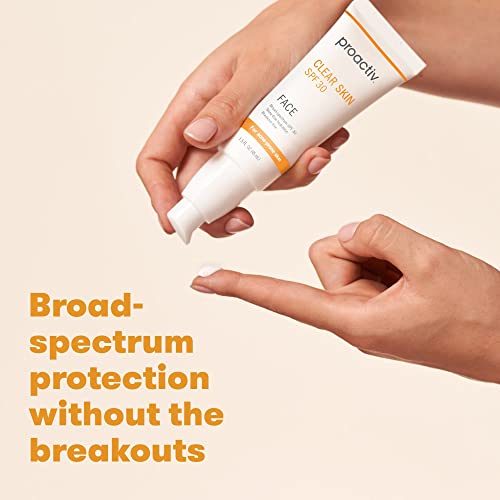 Proactiv Clear Skin Face Sunscreen Moisturizer With SPF 30 - Hydrating SPF Lotion And Sensitive Skin Sunscreen For Oily Skin And Acne-Prone Skin, Oil Free Matte Skincare Sunscreen, 1.5oz - Image 5