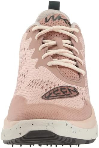 KEEN Women's WK400 Performance Breathable Walking Shoes, Fawn/Peach Whip, 9.5 | Image 1