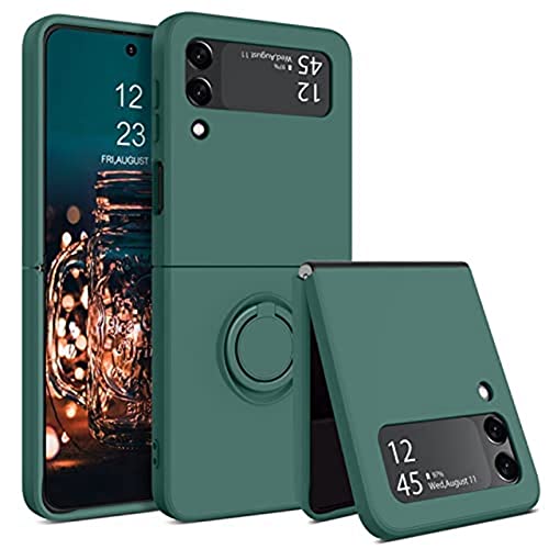 Étui Samsung Z Flip 4 anti-chute avec support d'anneau magnétique intégré