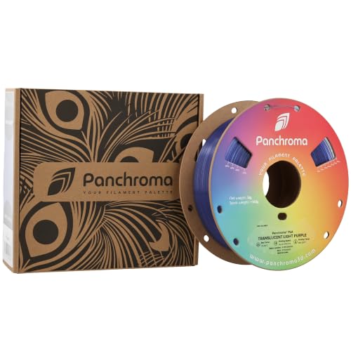 Image of Polymaker Panchroma Translucent PLA Filament 1.75mm, 1kg, Light Purple | Neatly Wound, Semi Transparent PLA, Easy Print & Smooth Feeding, Compatible with Bambu Lab & Most 3D Printers
