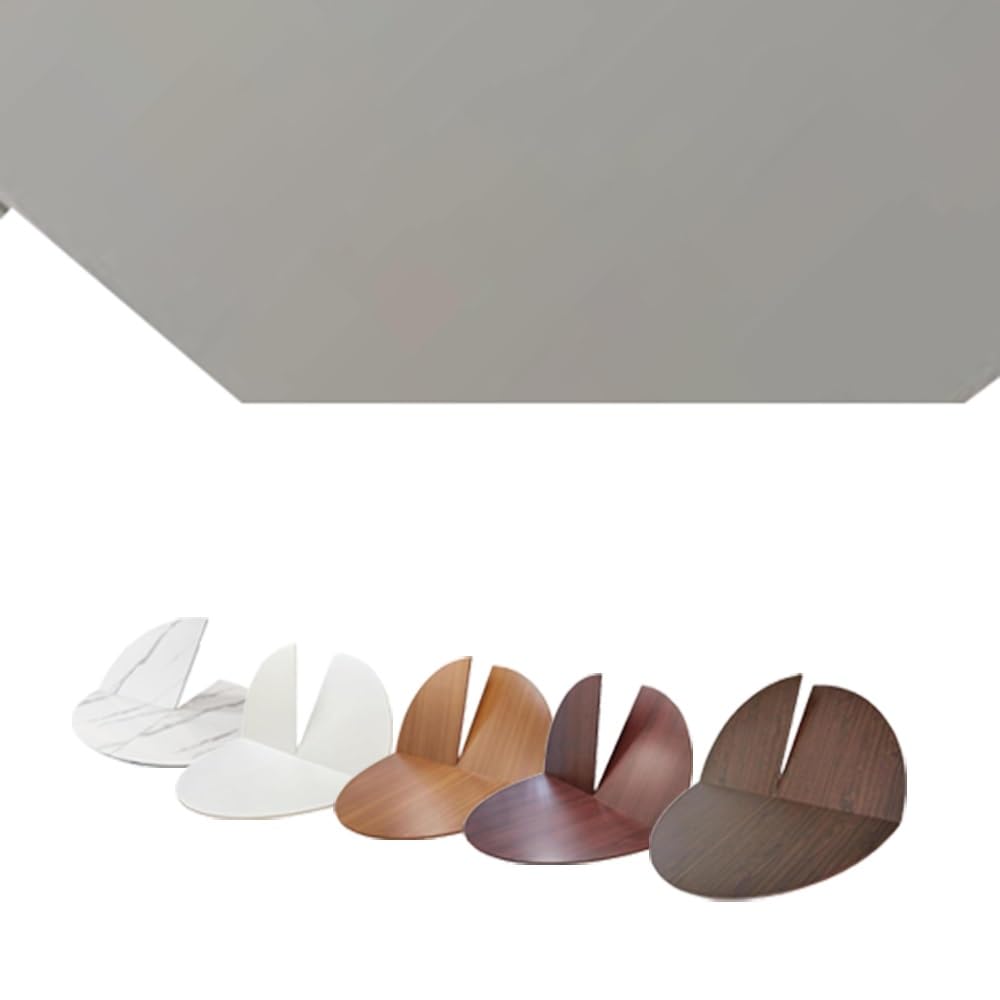 Extension de table ronde pliable en bois blanc de 130 cm pour evenement et reunion