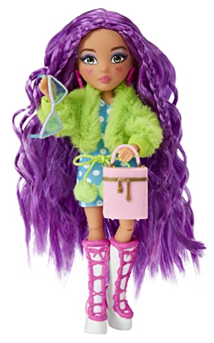 MGA Dream Ella Extra Iconic Mini Model Doll - DREAMELLA - Purple Hair & Cheeks with Heart - 3+ Years