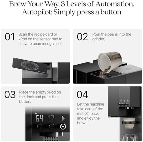 xBloom Studio Coffee Machine Auto Drip Coffee Maker with 100 pcs Filter and Tea Brewer