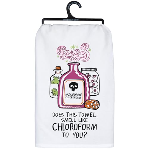 Primitives by Kathy Kitchen Towel - Does This Towel Smell Like Chloroform to You?