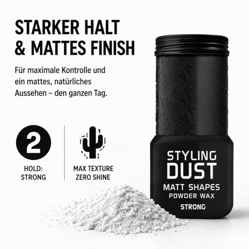 Agiva Hair Styling Powder Wax 02 Black Strong Hold miniatura 2