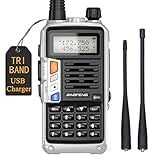 Baofeng UV-S9X3 Tri-Band Radio Long Range Rechargeable Walkie talkies for Adults with 2200mAh Large...