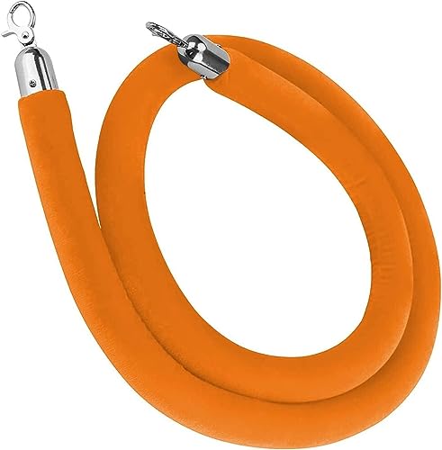 Barrière de contrôle des foules avec corde de guidage en velours épais - 2