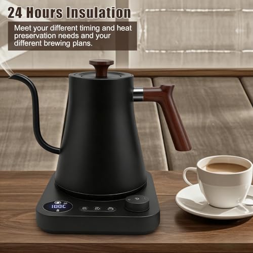 Tetera eléctrica colibrí 0.9L 1200W para café y té negra miniatura 4