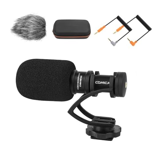 comica CVM-VM10II Completo Metal Compacto en cámara direccional Mini Escopeta Video micrófono cardioide para Smartphone iPhone,Huawei, GH4, A9/A7RII/A7RSII / GH5 y DSLR Camera(Black)
