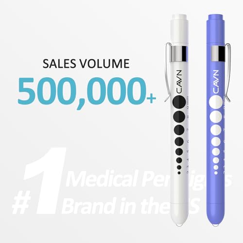 Image of CAVN Pen Light with Pupil Gauge LED Penlight for Nurses Doctors