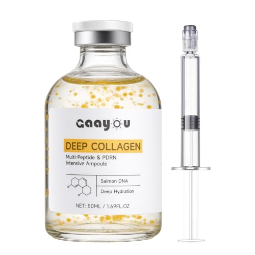 Silk Peptide Intensive Lifting Ampoule - Deep Collagen Multi Peptide Serum Korean Anti Aging Serum with PDRN for Face Tightening Lifting Smoothing Hydrating