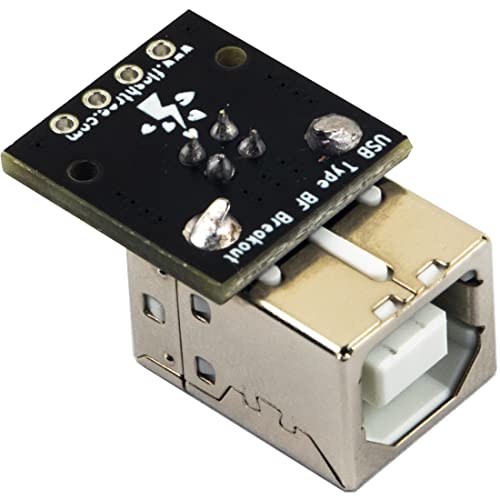 10 unidades de conector USB Tipo B hembra ángulo 90° negro miniatura 6