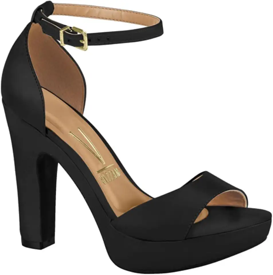 Sandália Vizzano Feminina Meia Pata Salto Alto Napa Metal Paris Dourado 6292.217.24415.66 33