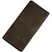 Itslife Men's RFID BLOCKING Vintage Look Genuine Leather Long Bifold Wallet Rfid