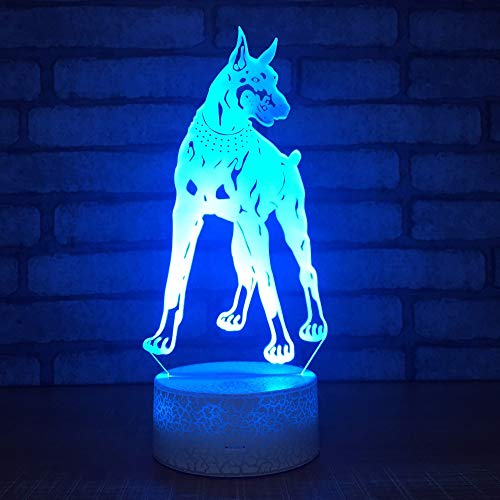 Preisvergleich Produktbild 3D Nachtlicht Hologramm LED Nachtlicht USB-Stromversorgung 16 Farbwechsel Berührungsschalter Schlafzimmer Schreibtischlampe für Kinder Weihnachts Geschenk