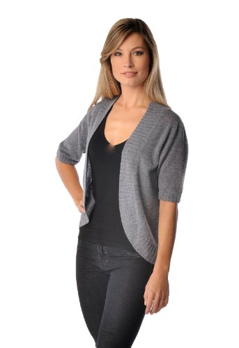 Cashmere Boutique: 100% Pure Cashmere Shrug Style Sweater (Color: Black, Size: One Size) #TOP3