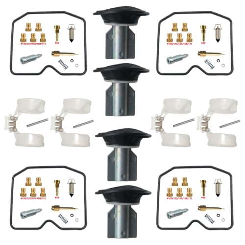 Kit carburateur ZX600 GPZ600R 1987 joints flotteur gicleurs laiton CVK32