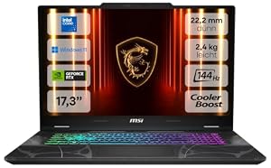 MSI Cyborg 17, Gaming-Laptop, 17, 3" Full-HD 144 Hz Display, Intel Core 7 240H, NVIDIA GeForce RTX 5060, 16 GB DDR5, 1 TB SSD, Windows 11 Home, inkl. 1 Monat GamePass, B2RWFKG-048