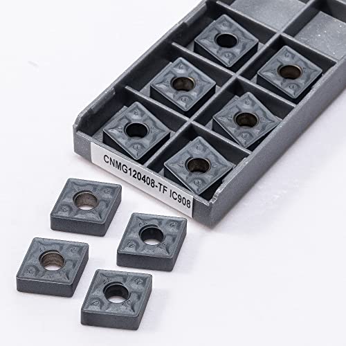 10 piezas de fresas de carburo CNMG120404-TF IC907 miniatura 6