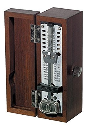 METRONOMO MADERA - Wittner (880210) (Sistem Taktell) (Mini) (Caoba)