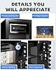DAYI Biometric Fingerprint Safe Box, 3.0 Cu. Ft. Home Safes with Fireproof Bag, Digital Touchpad Security Safe for Money Cash Documents, Dual Alarm System - DF-60 Pro2 #4