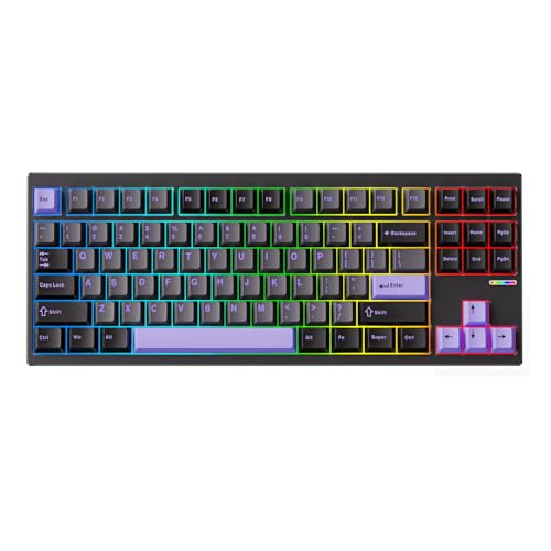 Image of MCHOSE GX87 Aluminum Custom Mechanical Keyboard Gaming Keyboards with Quick Disassemble Case, Black