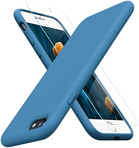 Miracase Silicone for iPhone SE 2022/SE 2020/7/8 Case,Capri Blue