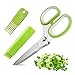 VIPMOON Ciseaux Cuisine Multifonction avec Peigne Nettoyage, Ciseaux à Herbes Polyvalents 5 Lames en Acier Inoxydable Ciseaux de Cuisine pour Herbes, Légumes, Ciboulette, Menthe, Oignon