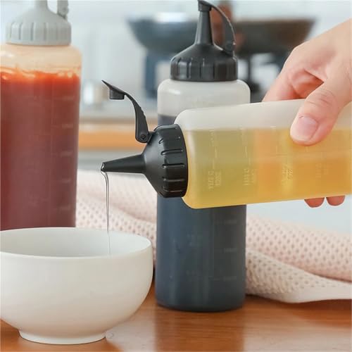 Botellas para condimentos ZNJAMN de 175ml para barbacoa y salsas 5