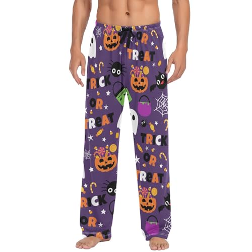 Pantalon de pyjama Halloween fantôme homme, une idée cadeau originale pour la saison des citrouilles