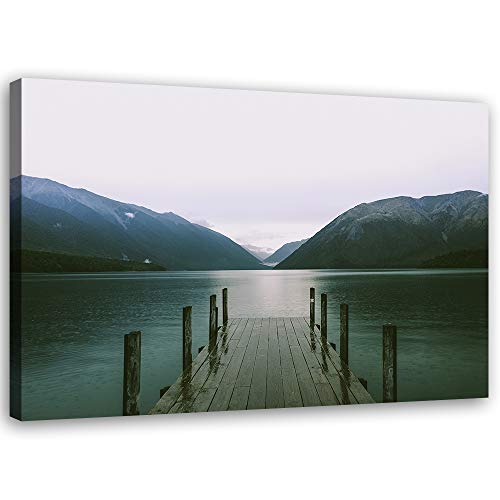 Tableau sur toile nature Feeby déco murale grand format paysage de montagne