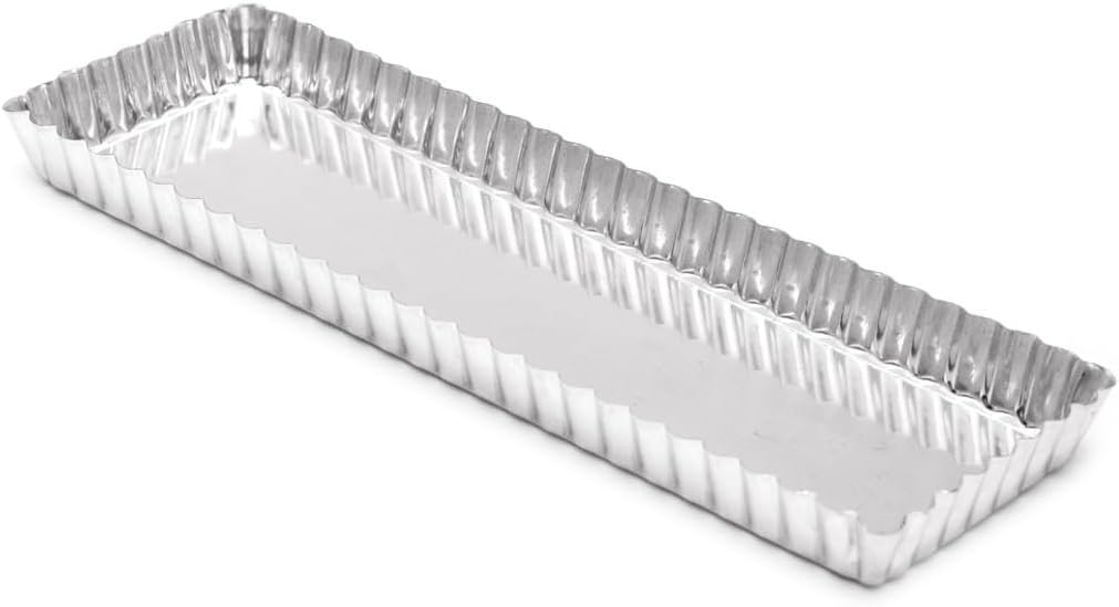 Rectangular tin tart mold 35 x 11 cm