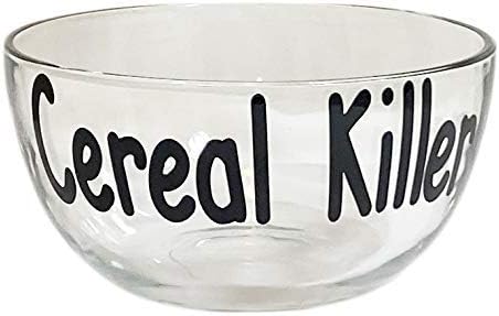 Cereal Killer Personalized Bowl - Choose your Customization and Lettering Colors