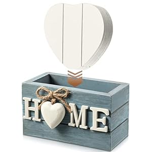 Woodenheartcoastersfordrinkssetof6funnyfarmhousecoasterswithholderforcoffeetableprotectionhousewarminggiftsfornewhomedecoration4inchhomeblue Urban Country Home Decor Wooden heart coasters for drinks set of 6 funny farmhouse coasters with holder for coffee table protection housewarming gifts for new home decoration 4 inchhomeblue urban country home decor