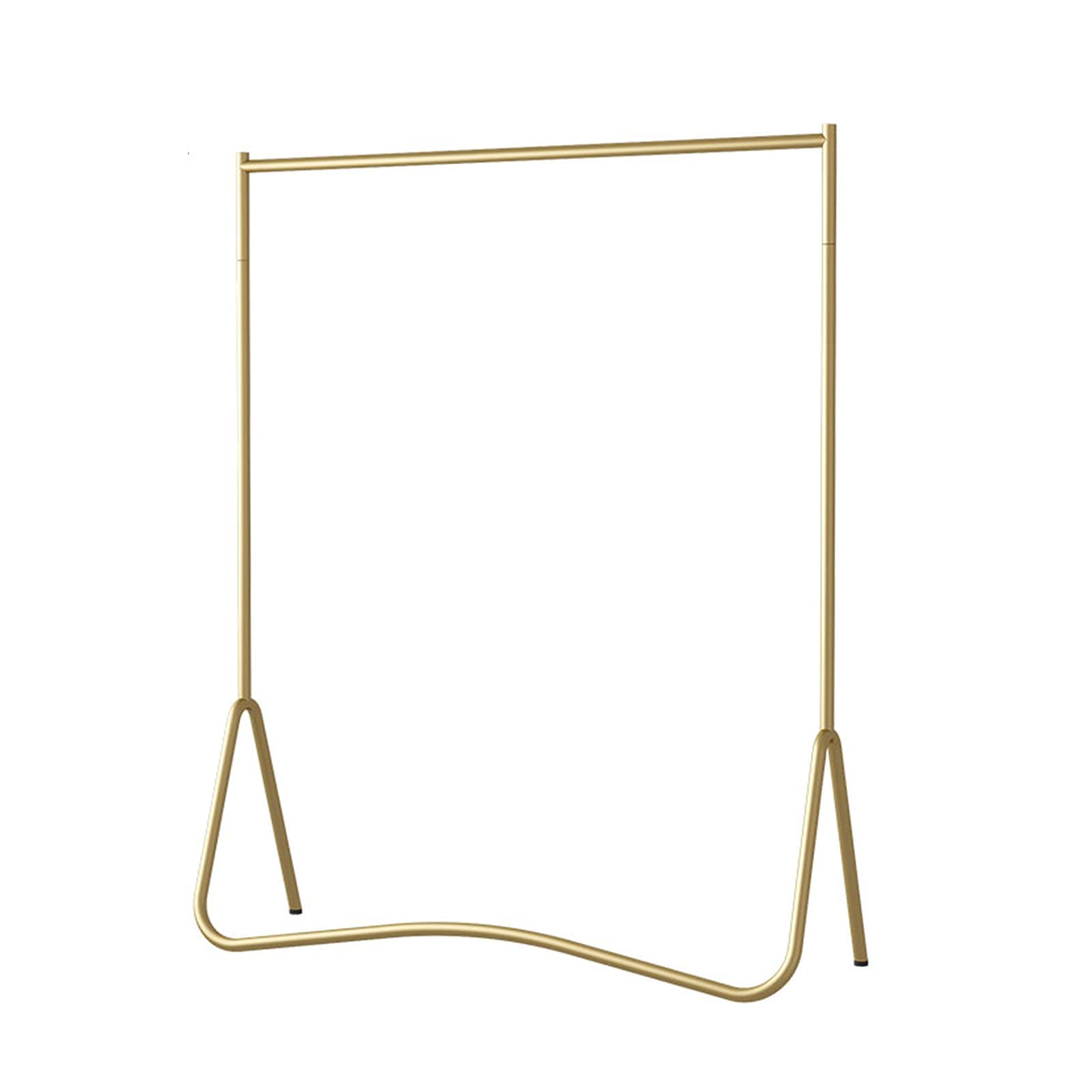 Kleiderständer Moderner Kleiderständer aus Metall mit großer Kapazität, einzelne Stangengarderobe, bodenstehend, hängender Kleiderständer für Boutique-Einzelhandelsschlafzimmer (Größe: 60 x 40 x 150