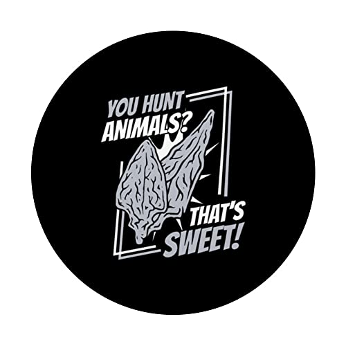 You Hunt Animals That's Sweet Flint Arrowhead Collecting PopSockets Swappable PopGrip, Black - Image 3