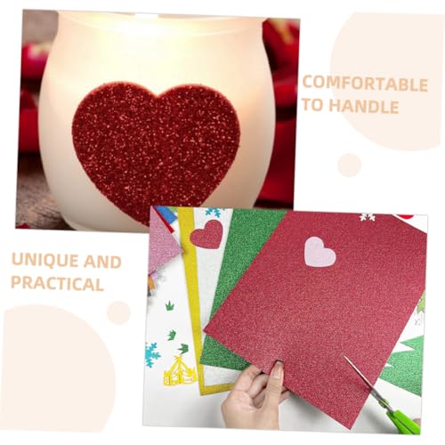Papier de construction pailleté NUOBESTY pour invitations scrapbooking