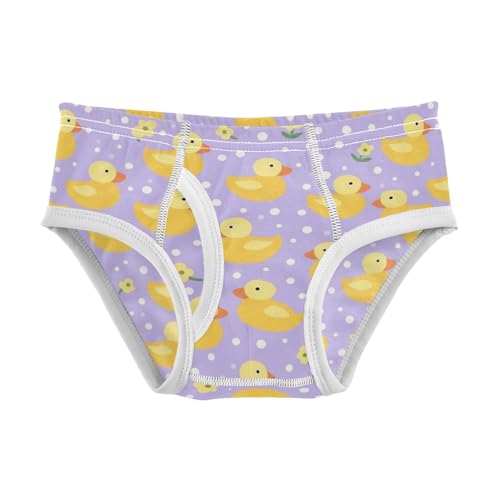Wusikd Yellow Ducks Boys' Underwear Cotton Lavender Boys Briefs Soft Toddler Underwear 2T