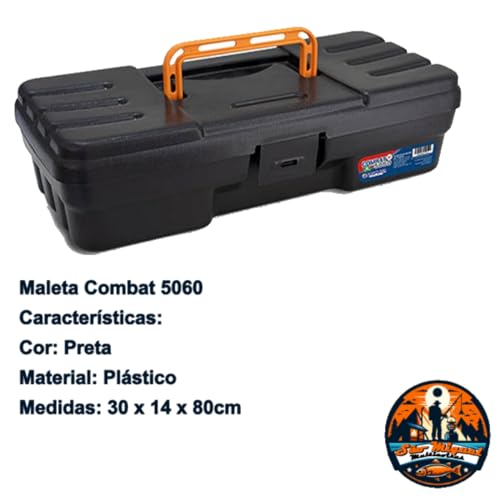 Kit Pesca Completo Com Maleta Vara Molinete Anzol Boia Chumbada Guizo Isca Furadinha e Feromonio