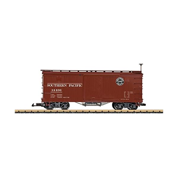 LGB Box Car Southern Pacific – L48671, 4-achsiger US-Güterwagen, mit Schiebetüren, Modelleisenbahn, Epoche III…