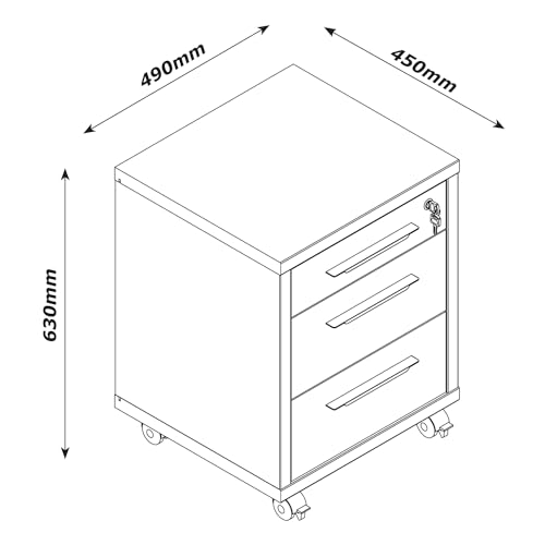 Bibliothèque basse 2 étagères commode et bureau moderne Composad - 6