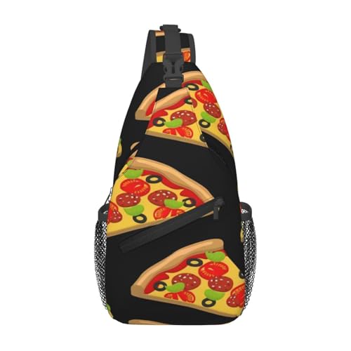 Sac à bandoulière pizza pour homme pratique au quotidien