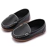 LONSOEN Toddler Little Kid Boys Girls Soft Slip On Loafers Dress Flat Shoes