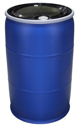 Air Sea Containers - 55 Gallon Open-Head UN Rated Plastic Drum w/Ring Lock Lid - Lightweight, Versatile & Durable Storage Buckets with Lids