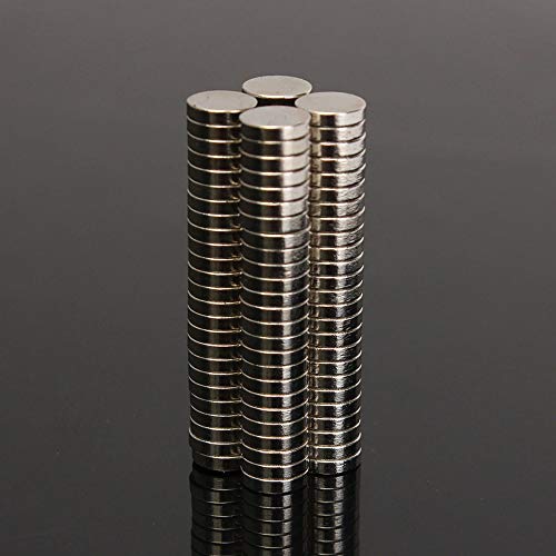 yeacher 100PCS ímãs redondos fortes raros ímãs poderosos de 8 * 2mm N50