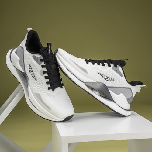 Red Tape ETPU Athleisure Shoes for Men |Cultured Round-Toe Shape & Cushioning Technology White/Grey - Image 6