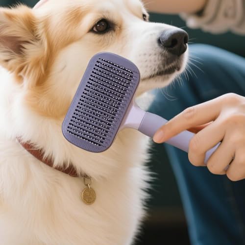 Escova Para Gatos Com Queda De Pelos | Pente Para Pelos Curtos De Animais | Acessórios Para Pets Cor